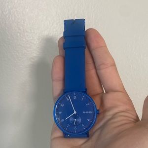 Skagen blue rubber band watch